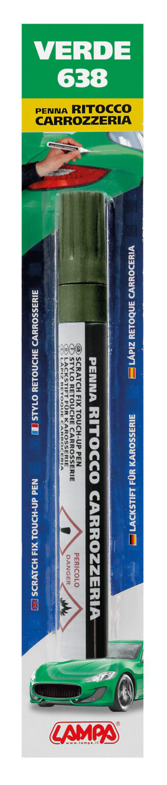 Penna ritocco carrozzeria - Verde - 638