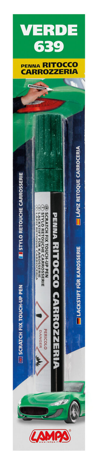 Penna ritocco carrozzeria - Verde - 639