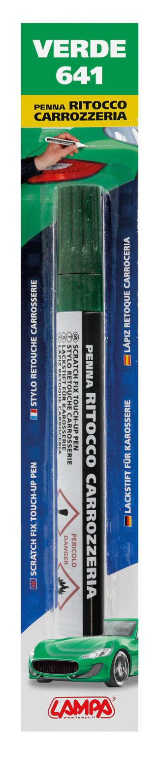 Penna ritocco carrozzeria - Verde - 641