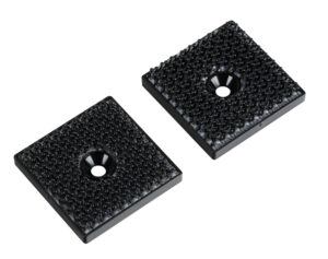 Clips Duotec auto-accoppianti, foro centrale, set 2 pz - 30x30 mm