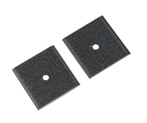 Clips Pressotex, foro centrale, set 2 pz - 35x35 mm