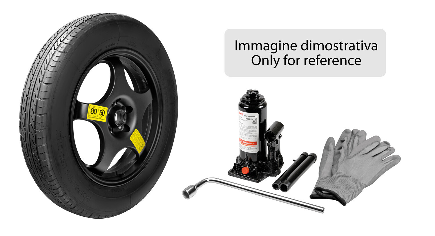 Lega - 155/90-17 - Kit ruotino di scorta