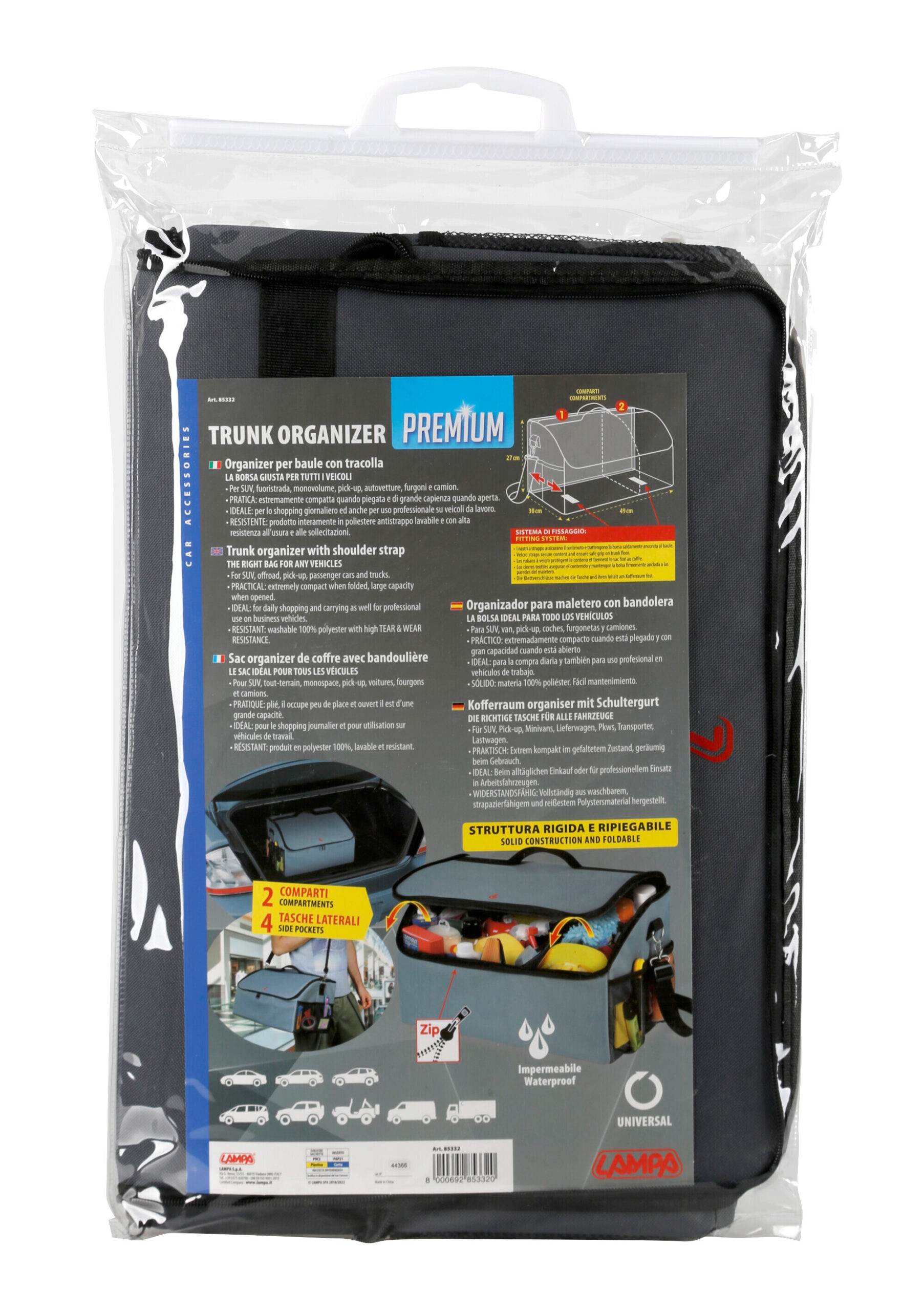 Premium, trunk organizer per baule - M - 49x30 cm - immagine 4