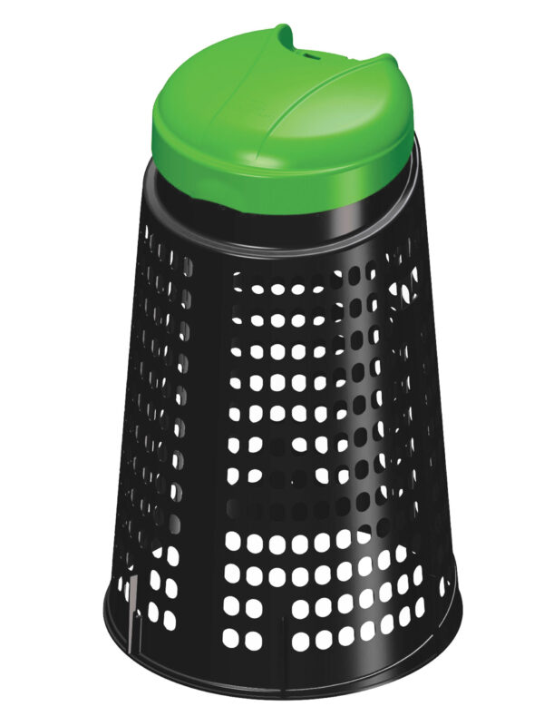 Trespolo grigliato in polipropilene, 110 L - Verde