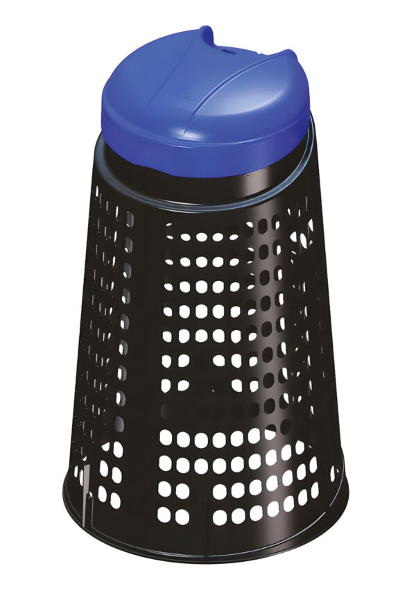 Trespolo grigliato in polipropilene, 110 L - Blu