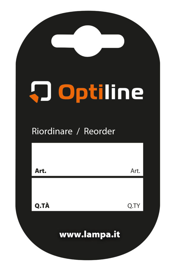 Cartellino fine gancio - Optiline - Confezione da 200 pezzi