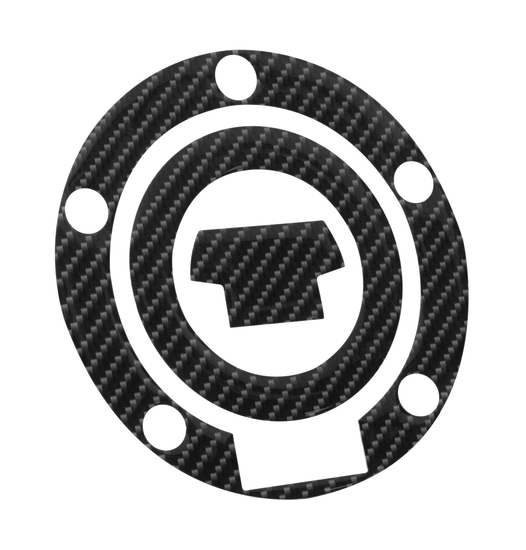 Copertura tappo carburante - Carbon - compatibile per - Yamaha (5 fori)