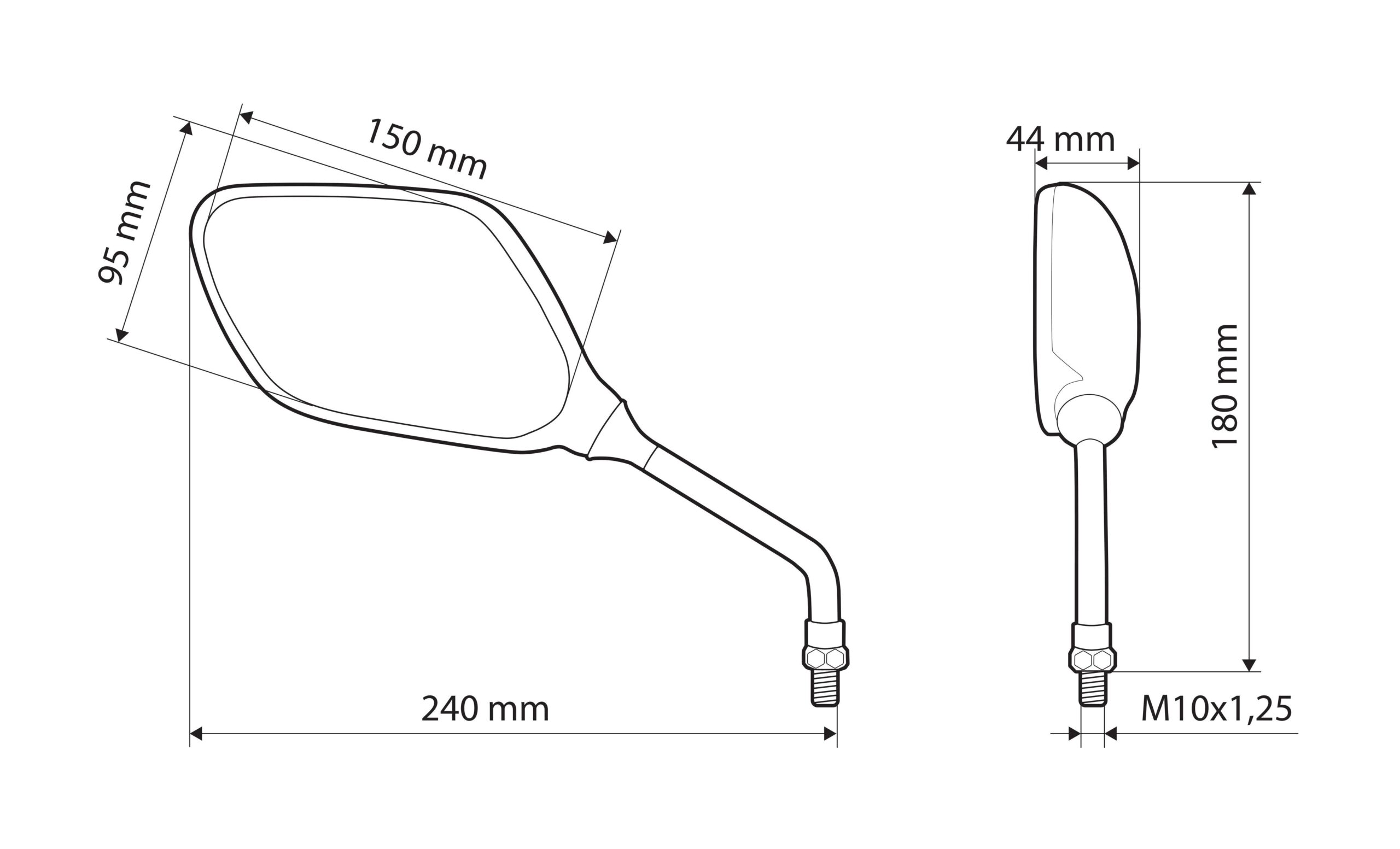 Space, coppia specchi retrovisori - immagine 5