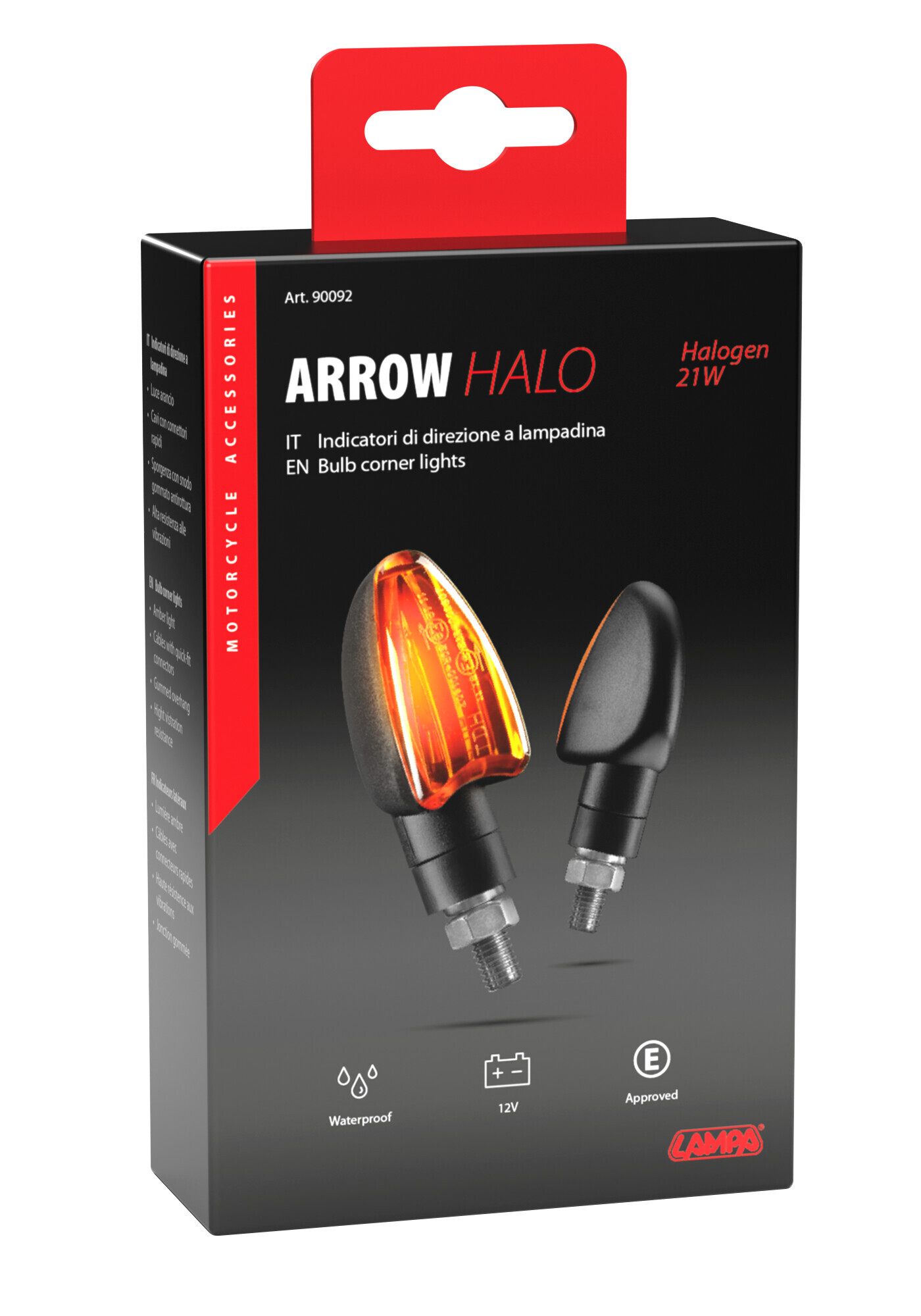 Arrow Halo, indicatori direzione - 21W - Nero - immagine 2