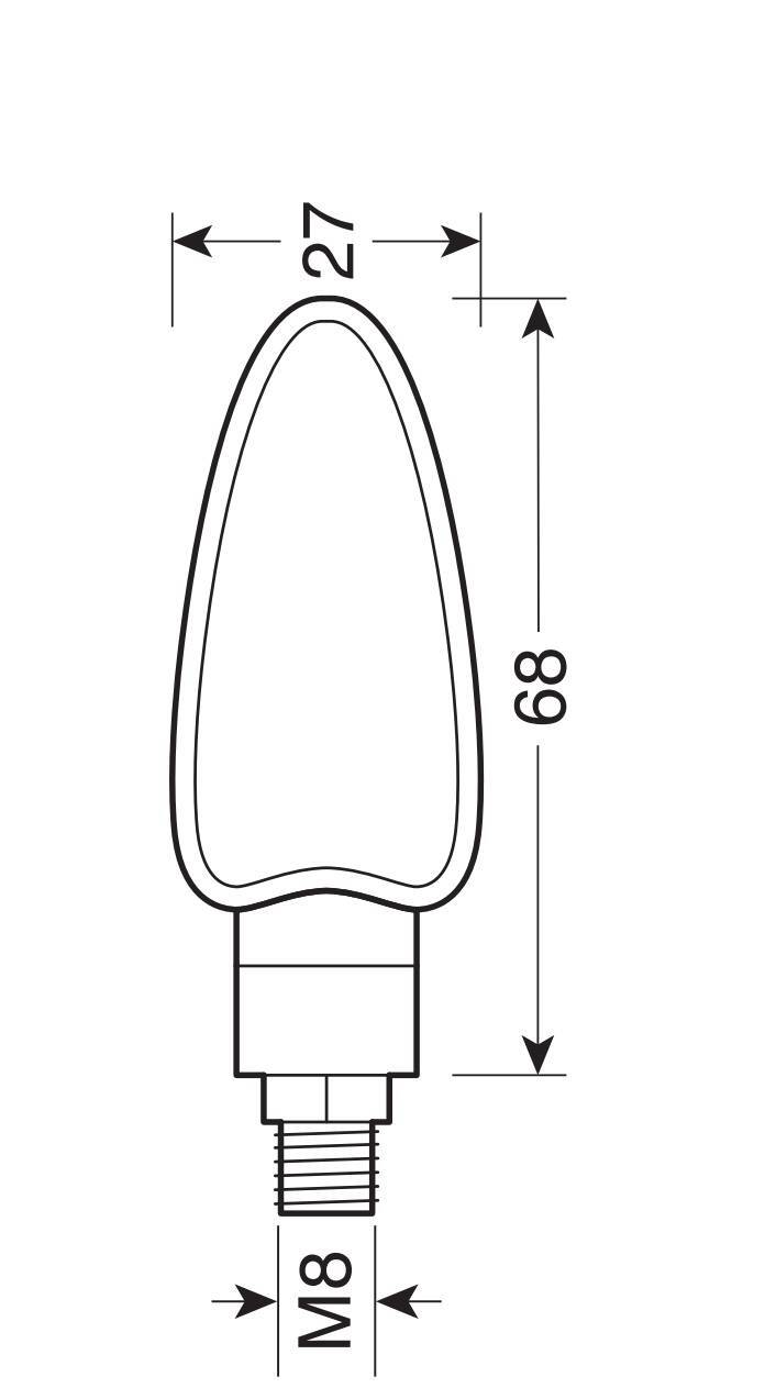 Arrow Halo, indicatori direzione - 21W - Nero - immagine 3