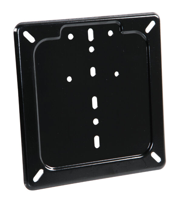 Porta targa in acciaio inox - Nero