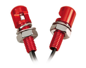 Set 2 viti con Led a luce blu - Rosso