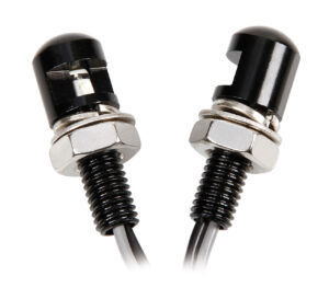 Set 2 viti con Led a luce blu - Nero