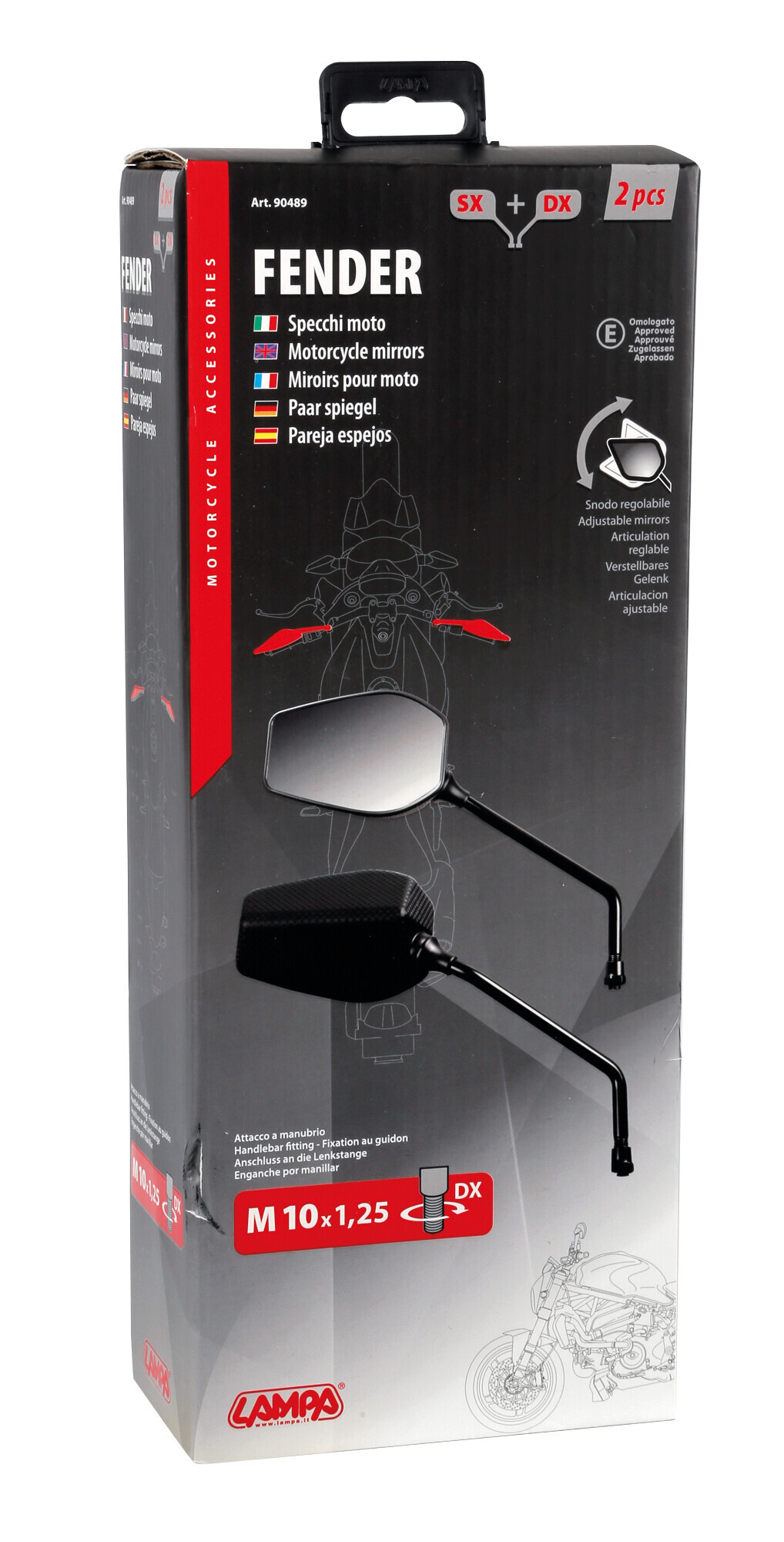 Fender, coppia specchi retrovisori - immagine 4