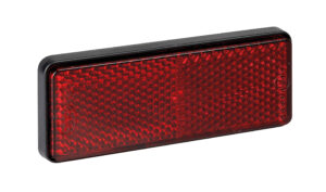 Catarifrangente posteriore con vite - 90x35 mm - Rosso