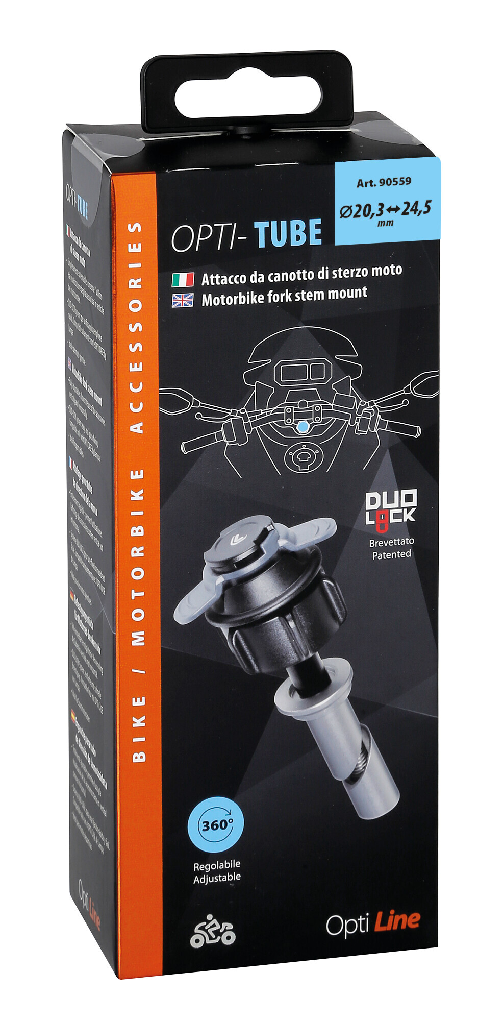 Tube, supporto con attacco per canotto di sterzo - Ø 20,3-24,5 mm 10 Tube, supporto con attacco per canotto di sterzo - Ø 20,3-24,5 mm - immagine 10