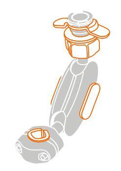 Titan Bar Orbit, supporto a braccio snodato con attacco per specchietti e traversini - immagine 14