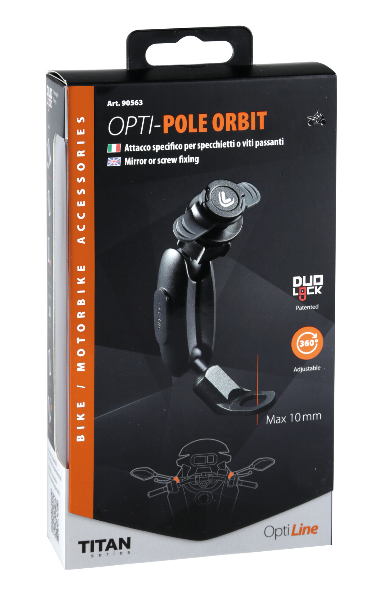 Titan Pole Orbit, supporto a braccio snodato con attacco per specchietti e viti passanti 5 Titan Pole Orbit, supporto a braccio snodato con attacco per specchietti e viti passanti - immagine 5