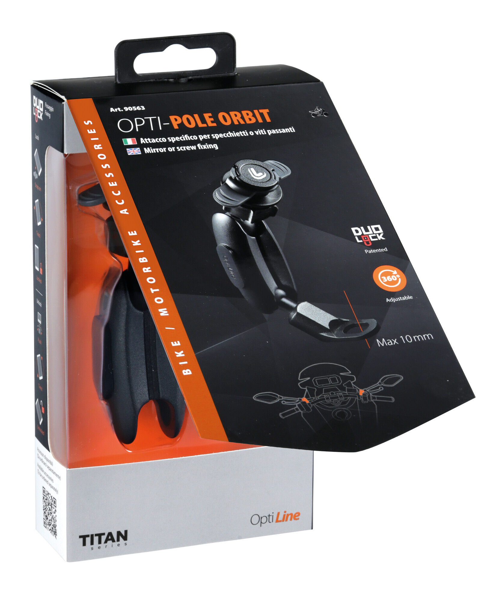 Titan Pole Orbit, supporto a braccio snodato con attacco per specchietti e viti passanti 6 Titan Pole Orbit, supporto a braccio snodato con attacco per specchietti e viti passanti - immagine 6
