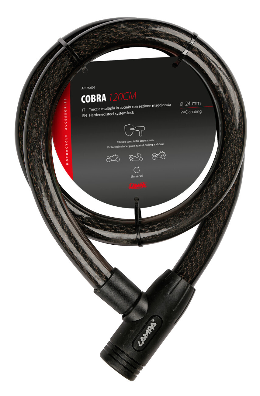 Cobra, treccia multipla in acciaio - 120 cm - immagine 2