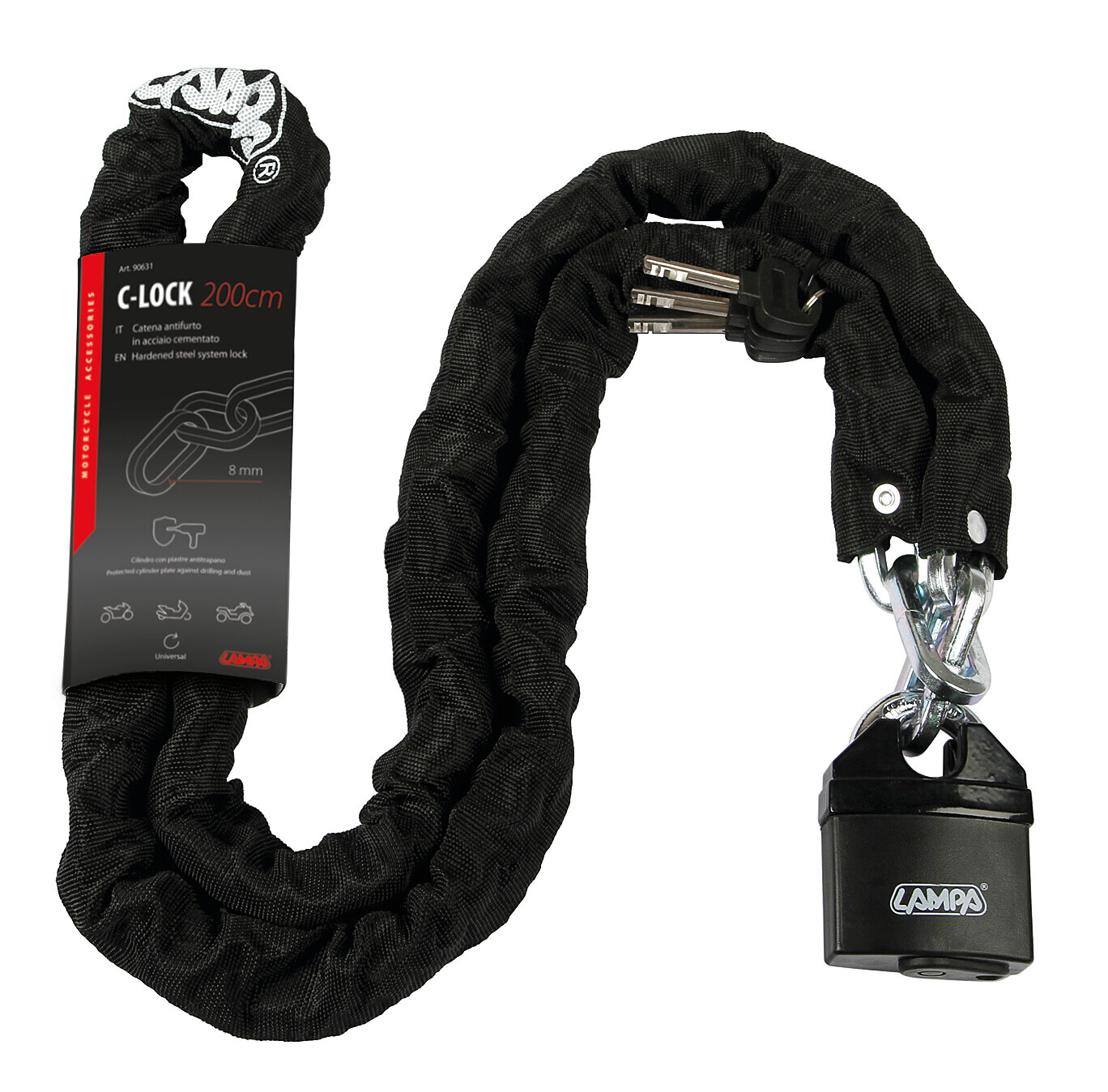 C-Lock 200, catena antifurto - 200 cm - immagine 2