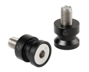 Coppia supporti cavalletto - M10x1,25 mm - Nero