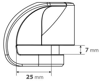 Stone XS, lucchetto bloccadisco - Perno Ø 5,5 mm - Rosso - immagine 3