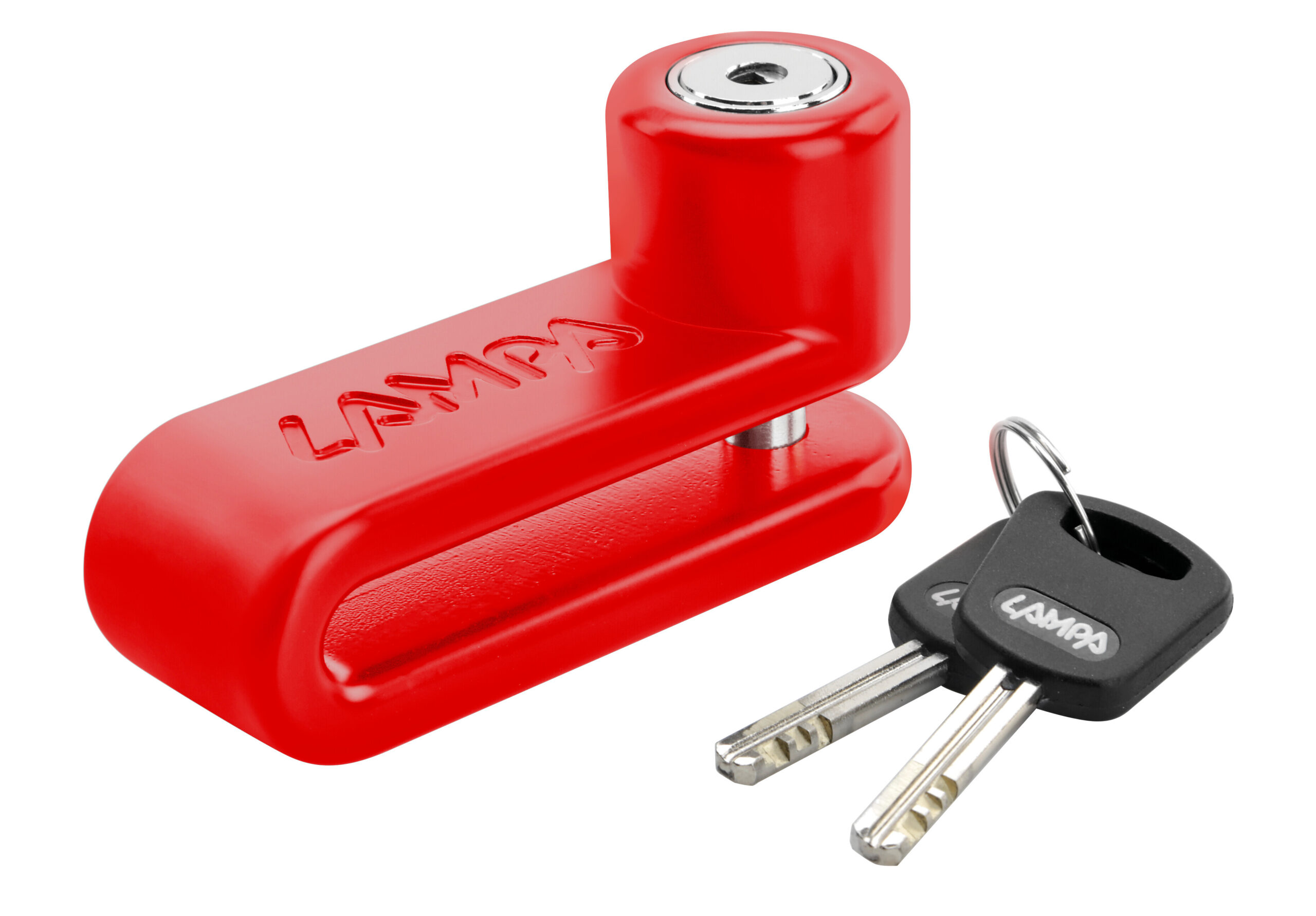 Pinch XL, lucchetto bloccadisco - Perno Ø 10 mm - Rosso