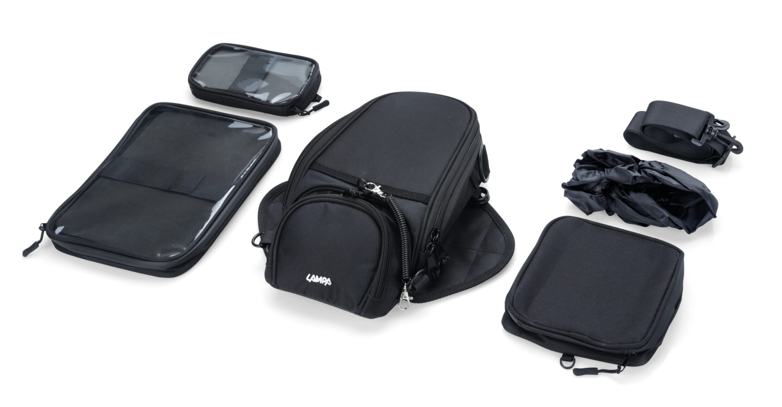 T-Voyager 4 in 1 Tank-Bag, borsa magnetica per serbatoio con kit 3 borselli intercambiabili