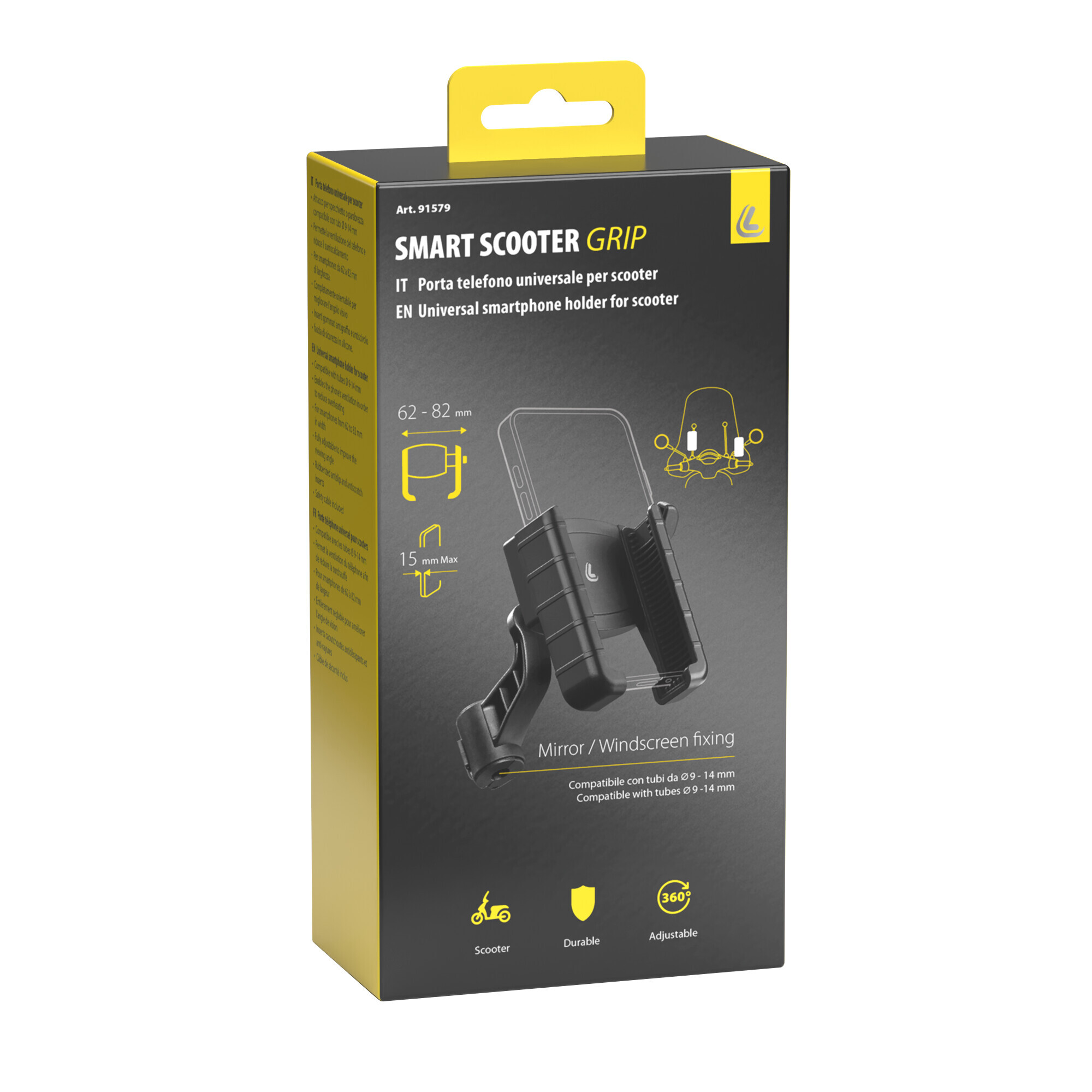 Smart Scooter Grip, porta telefono universale per scooter 2 Smart Scooter Grip, porta telefono universale per scooter - immagine 2