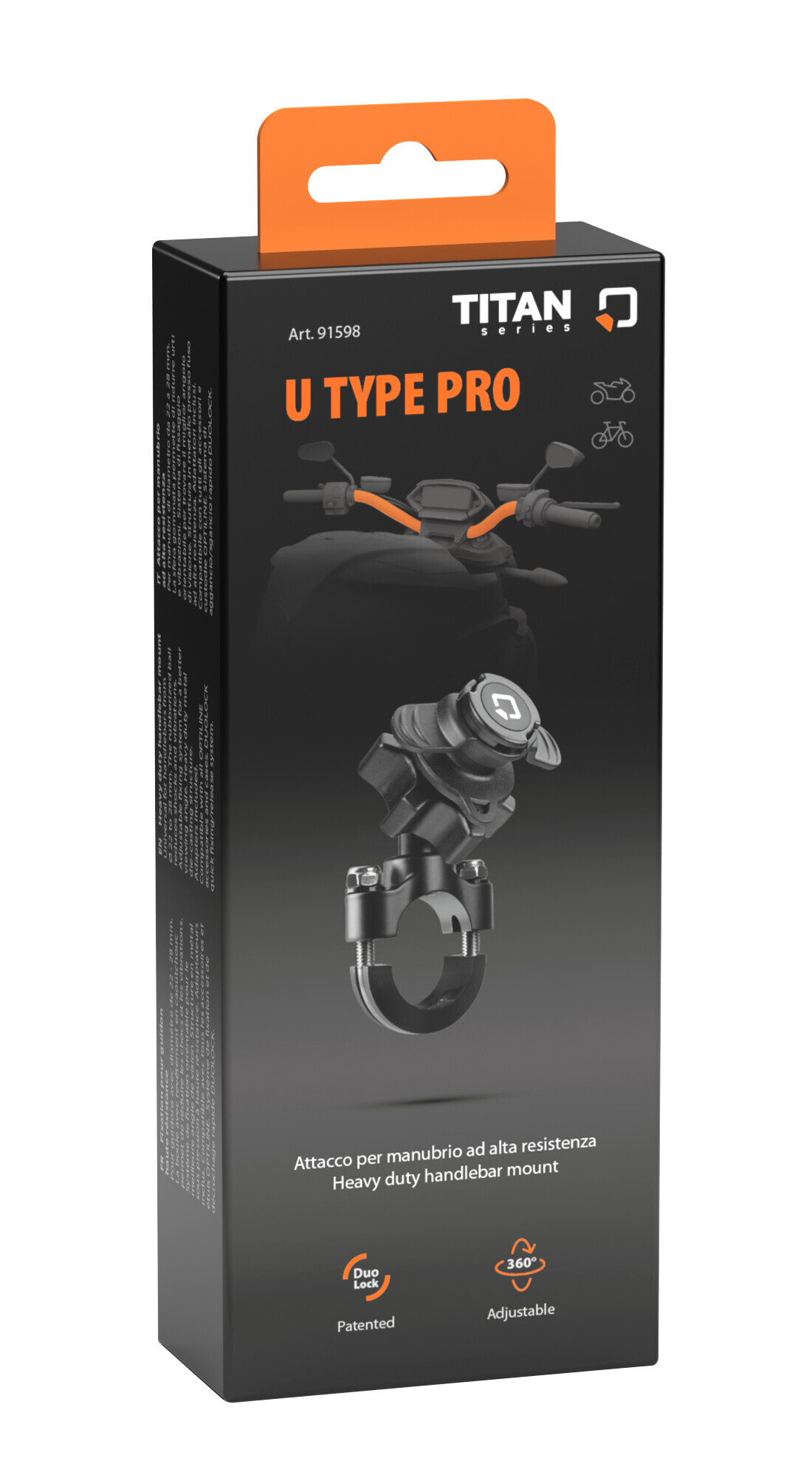 Titan U Type Pro, supporto con attacco per manubrio ad alta resistenza 5 Titan U Type Pro, supporto con attacco per manubrio ad alta resistenza - immagine 5