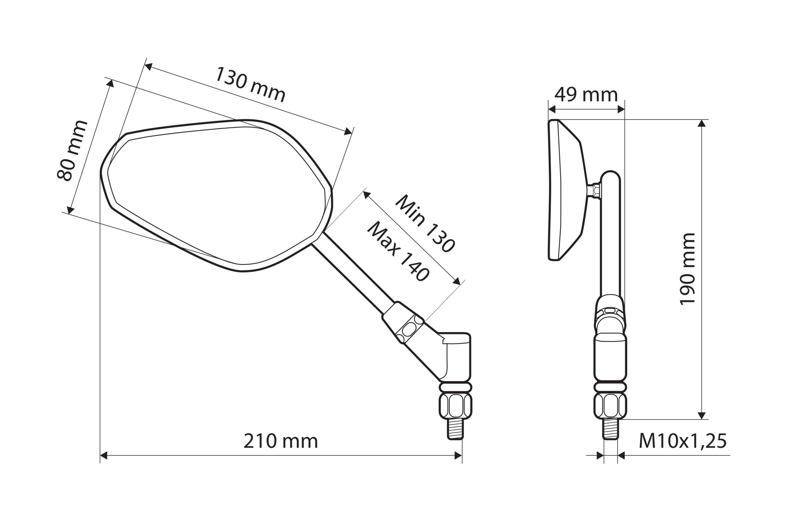 Trident, coppia specchi retrovisori - immagine 3