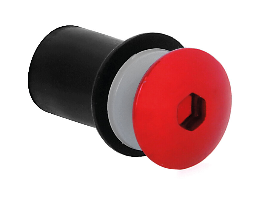 Screen Fit-Kits, kit dadi gommati con viti e rondelle (5 MA) - 10 pz - Rosso 2 Screen Fit-Kits, kit dadi gommati con viti e rondelle (5 MA) - 10 pz - Rosso - immagine 2