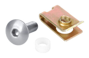 Clip Fit-Kits, kit clip di fissaggio per carene (5 MA) - 10 pz - Argento