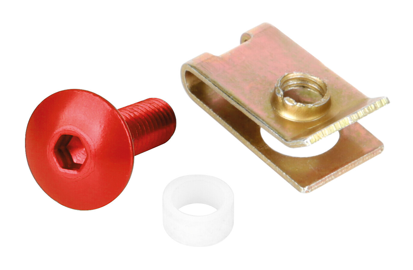 Clip Fit-Kits, kit clip di fissaggio per carene (5 MA) - 10 pz - Rosso