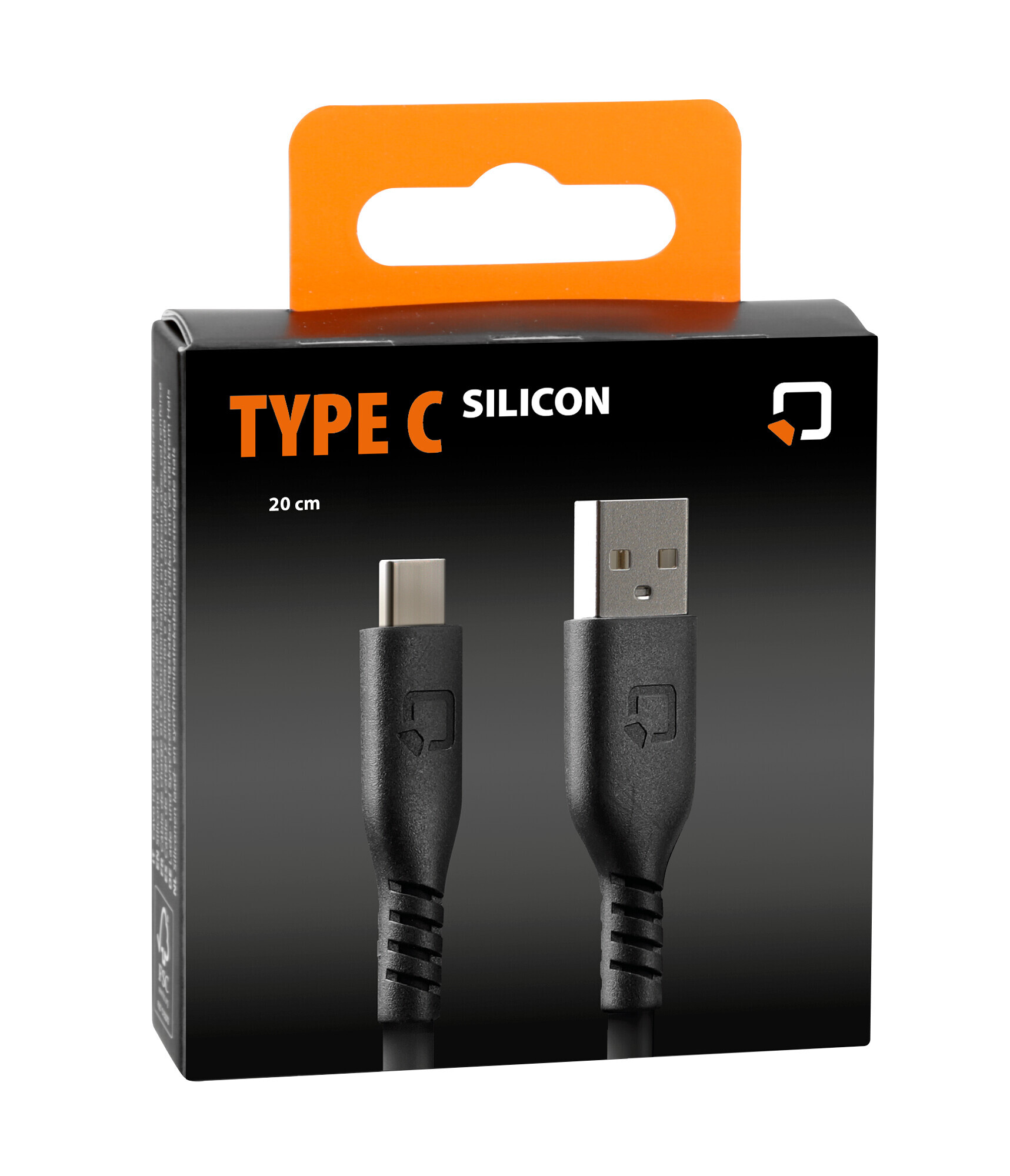 Cavo in silicone Usb A > Usb Type C - 20 cm 2 Cavo in silicone Usb A > Usb Type C - 20 cm - immagine 2