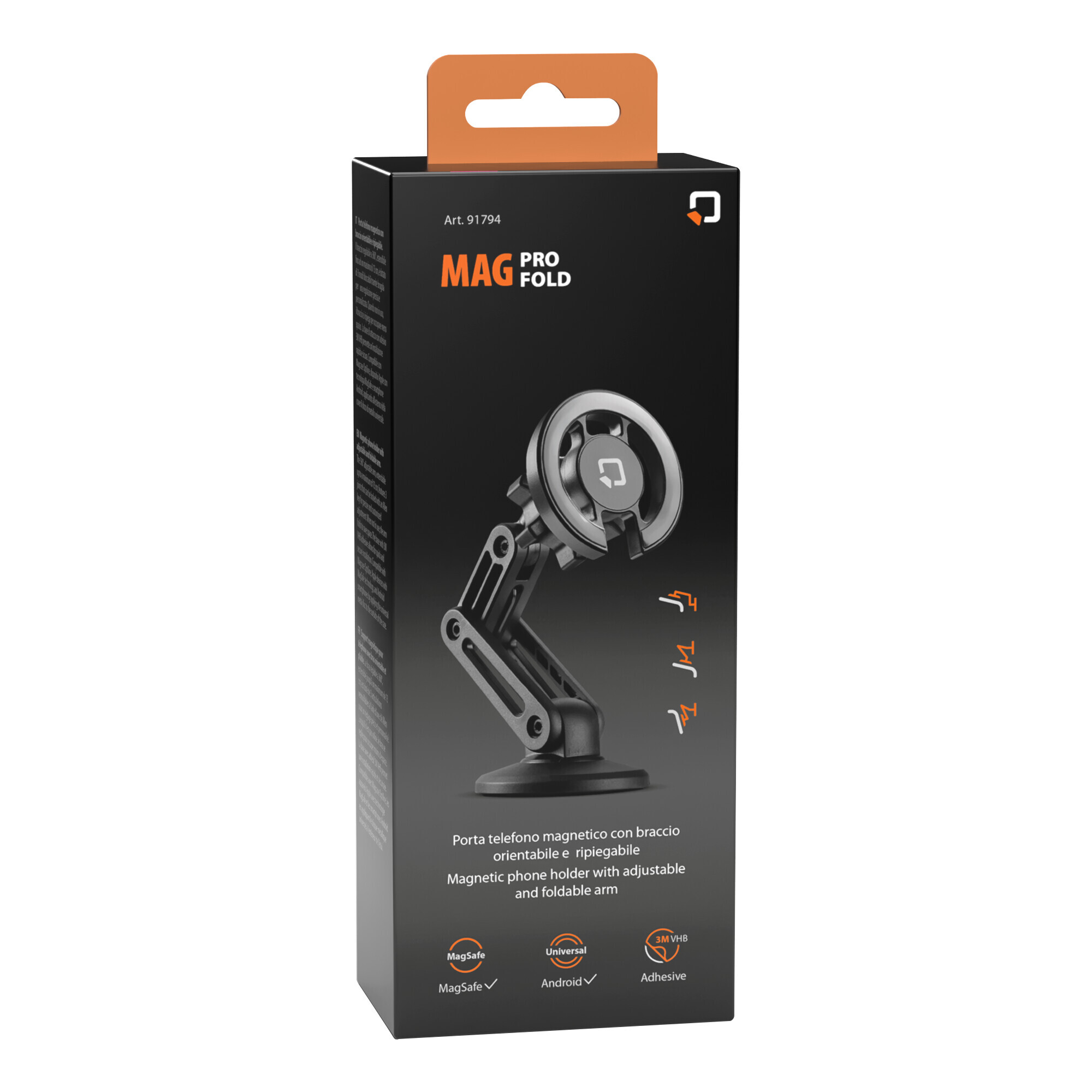 Mag Pro Fold, porta telefono magnetico con braccio orientabile e ripiegabile - immagine 4