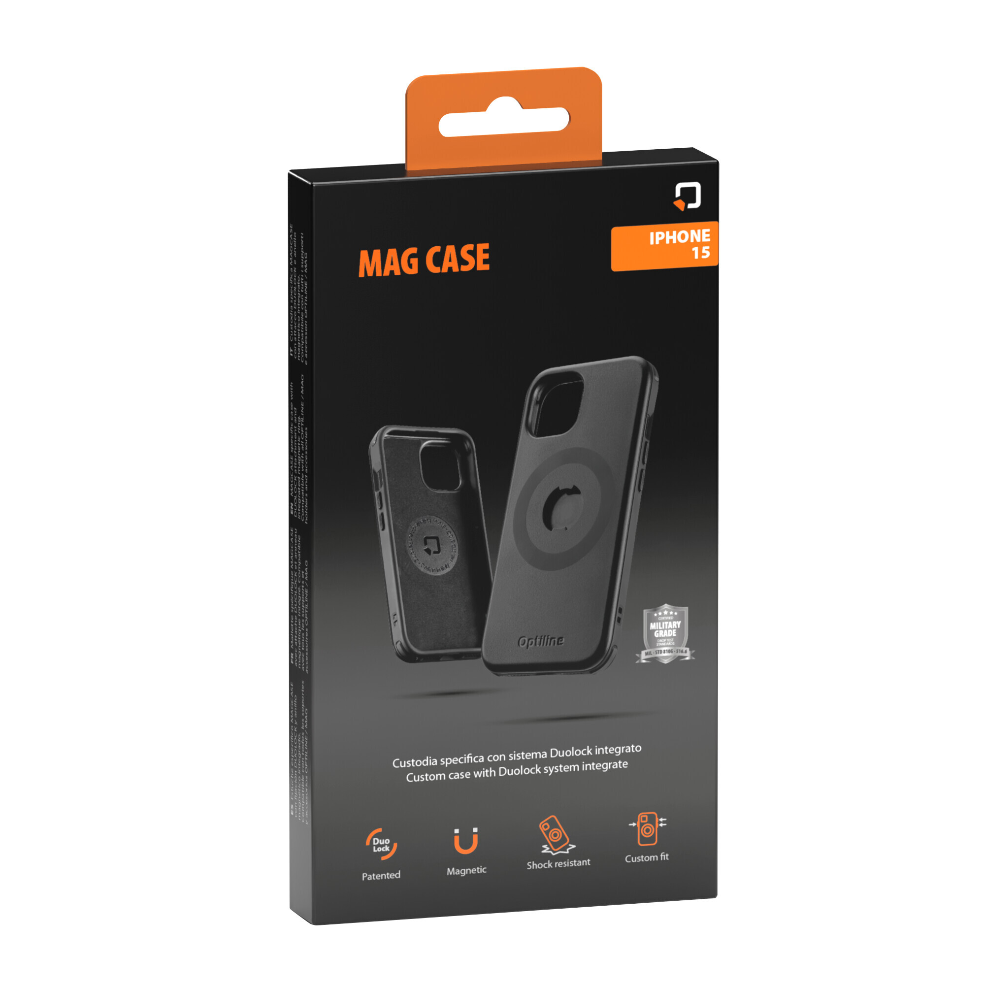 Mag Case, custodia specifica con attacco DuoLock e anello magnetico integrato - iPhone 15 - immagine 4