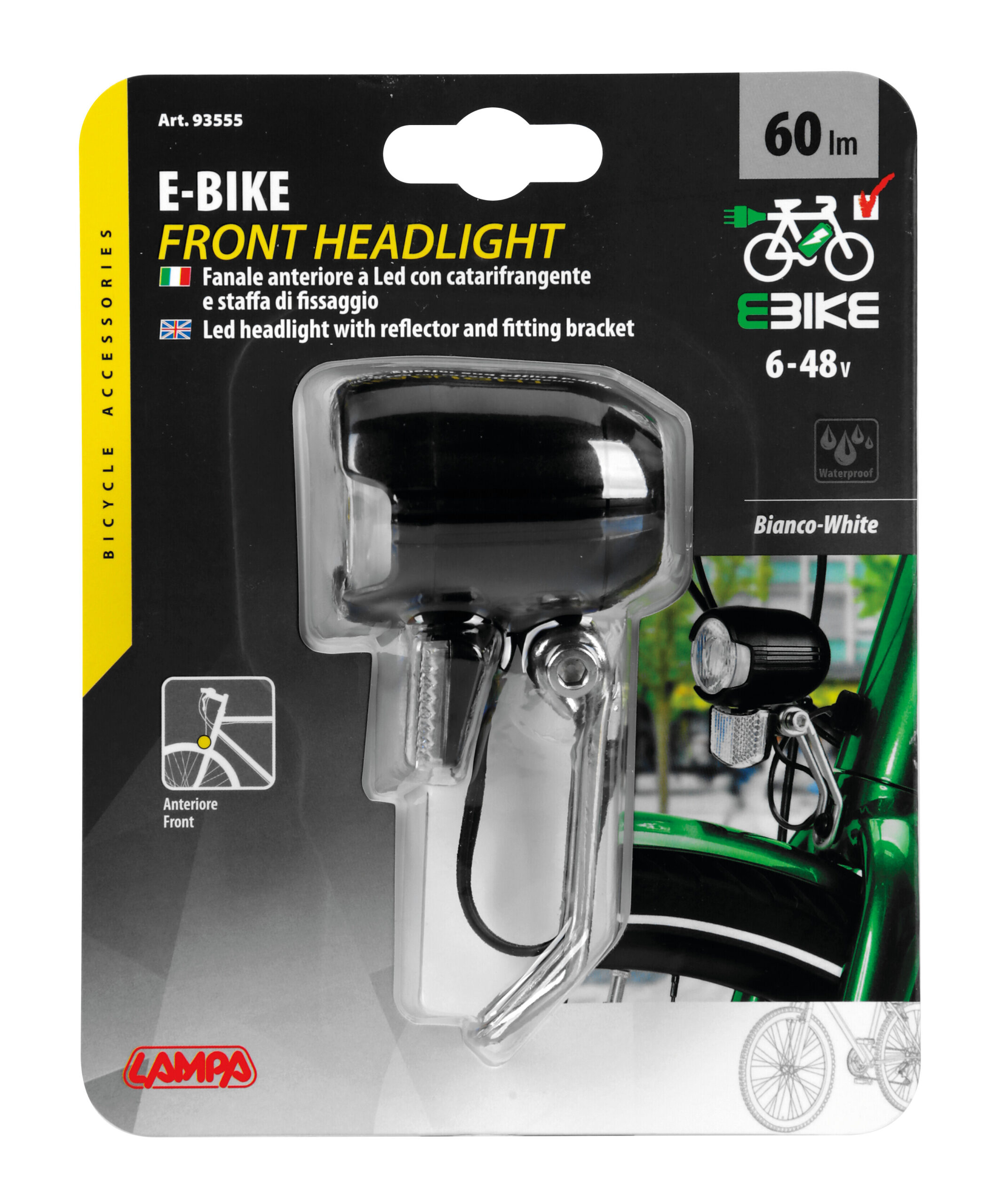 E-Bike, fanale anteriore a Led per biciclette elettriche - 6/48V - immagine 2