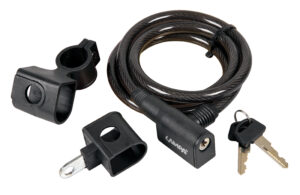 Cavo antifurto in acciaio a spirale Ø 10 mm - 120 cm