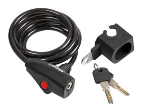 Cavo antifurto in acciaio a spirale Ø 8 mm - 160 cm