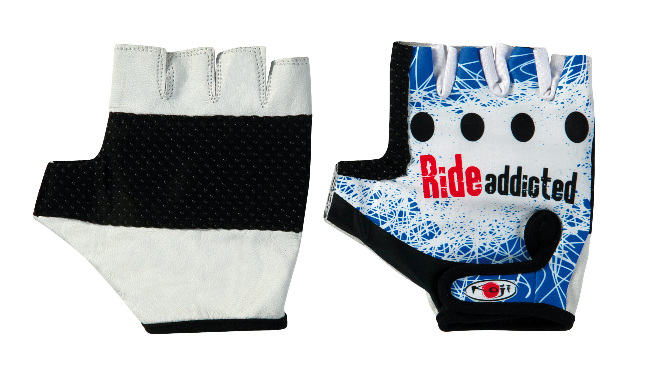 Biker-Pro, guanti in pelle e lycra - L