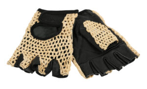 Sport, guanti in pelle e cotone - M - Nero