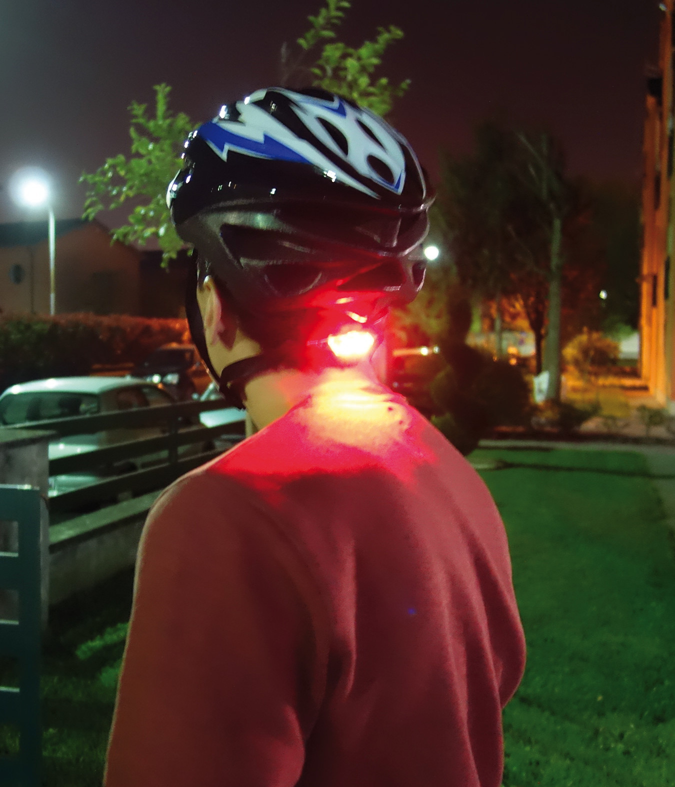 Luce posteriore a 4 Led per casco ciclo - immagine 3