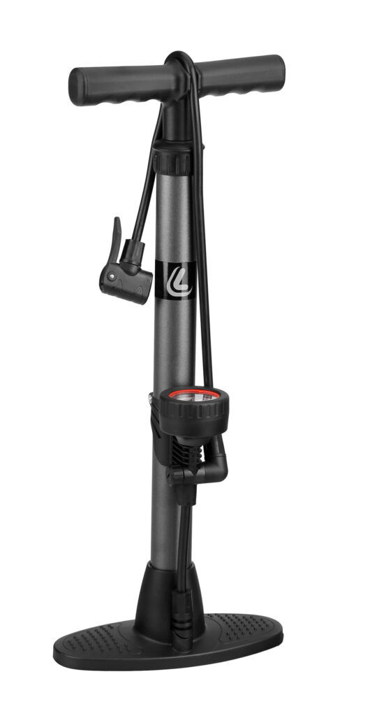 Air-Top 1, pompa in acciaio con manometro