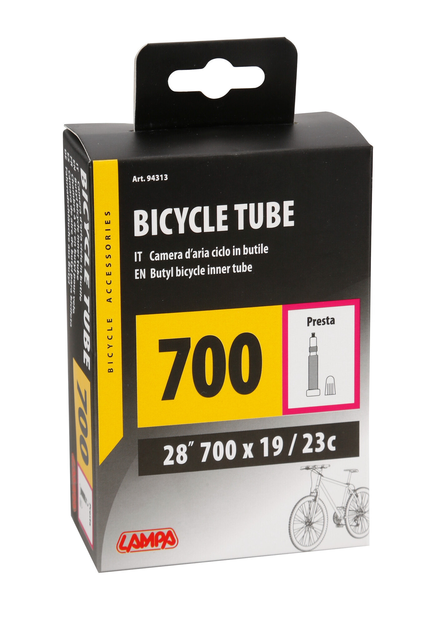 Camera aria in butile - Valvola Presta - 700 x 19/23 C - immagine 3