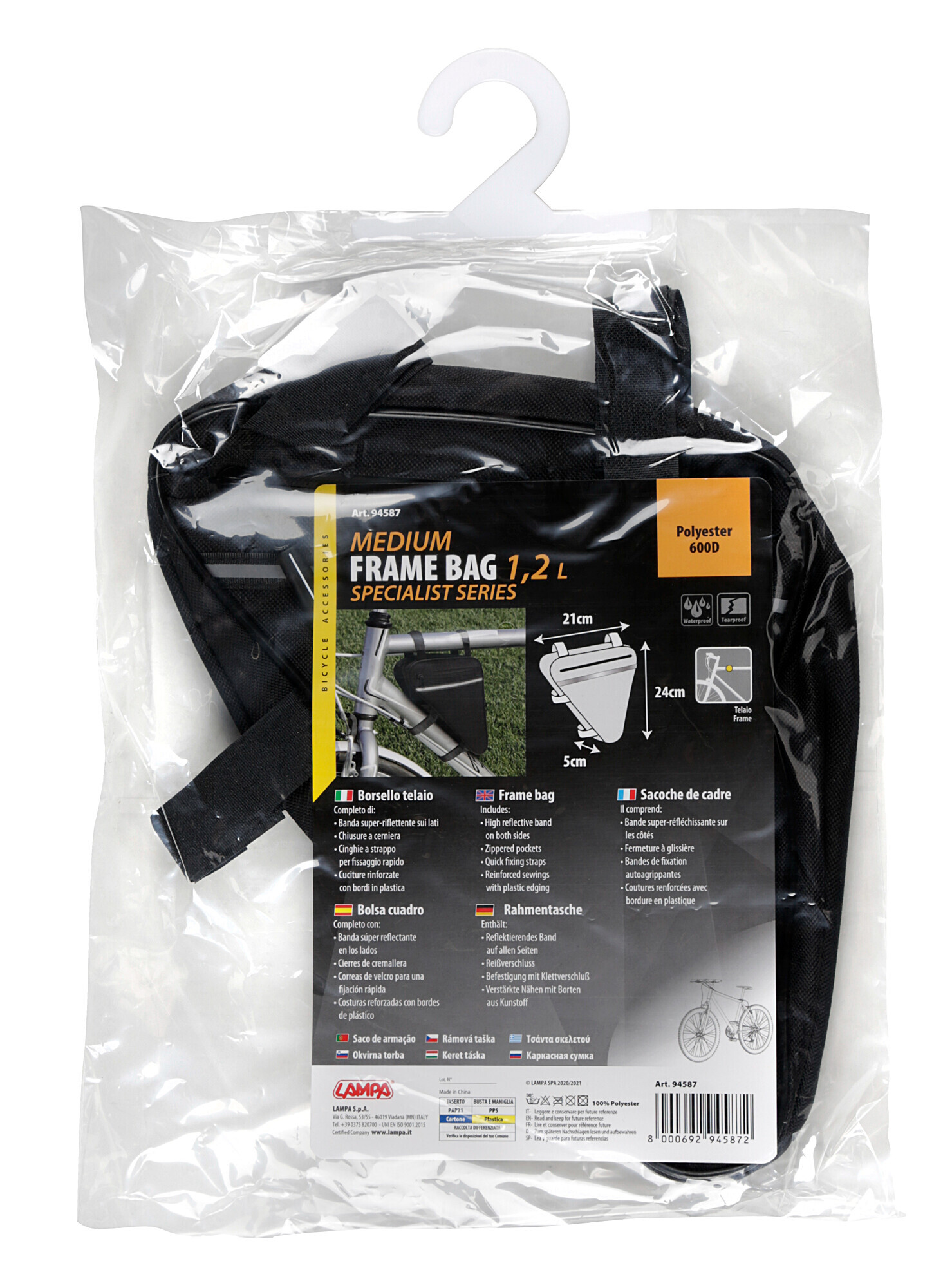 Borsello telaio - 1,2 L - immagine 2