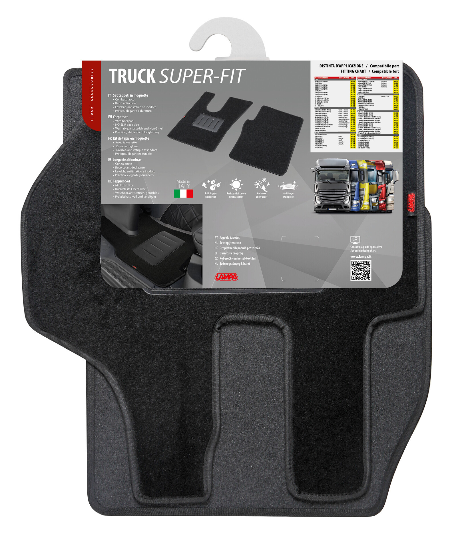 Tappeti su misura in moquette - compatibile per Volvo FH Serie 3 (08/02>08/12) - immagine 2