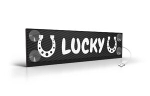 Led Rgb Carbon Drive, tabella personalizzabile a Led, USB - 120x13,5 cm - 12-16 caratteri