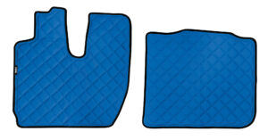 Coppia tappeti in Skeentex - Blu                         - compatibile per Iveco S-Way (10/19>05/24)